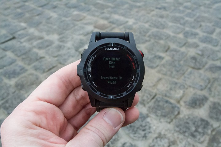 Garmin Fenix2 Multisport Mode Config Transitions