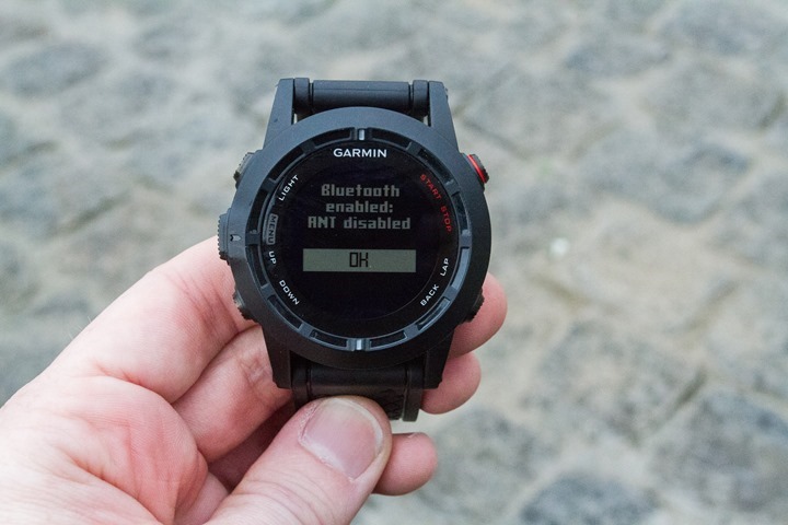 Garmin Fenix2 iPhone Pairing Bluetooth ANT+