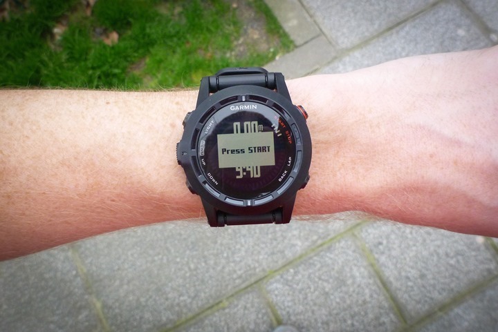 Garmin Fenix2 Running Start