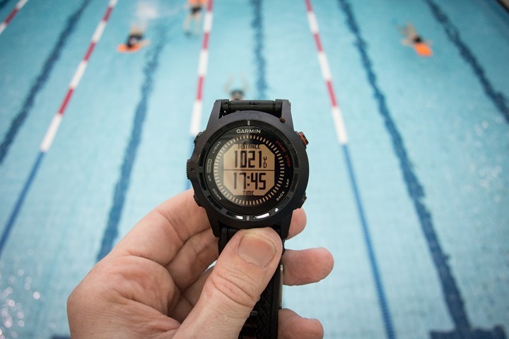 Garmin Fenix2 Swimming Pool Display Field