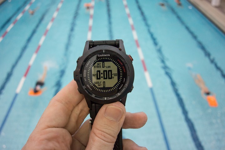 Garmin Fenix2 Swimming Pool Display Field