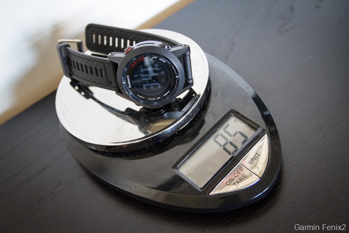 Garmin Fenix2 on scale