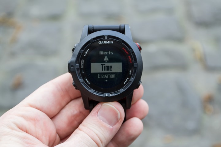 Garmin Fenix2 Alerts