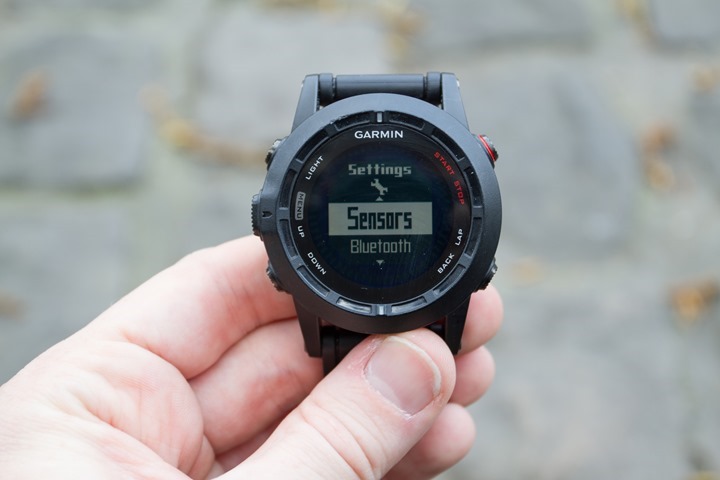 Garmin Fenix2 Sensors