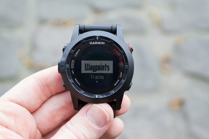 Garmin Fenix2 Navigation Waypoint Entry