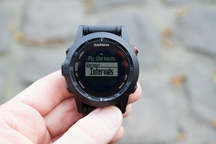 Garmin Fenix2 Interval Mode