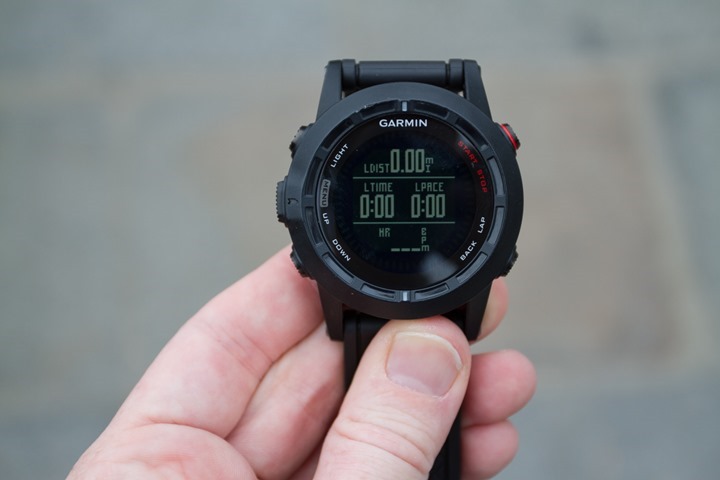 Garmin Fenix2 Data Pages - Four Fields