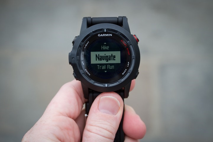 Garmin Fenix2 Navigation