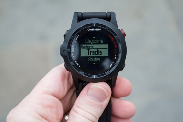 Garmin Fenix2 Track Navigation