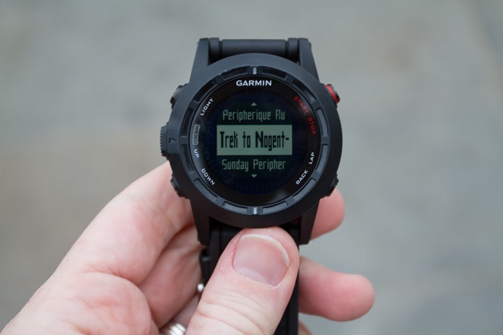 Garmin Fenix2 Track Navigation