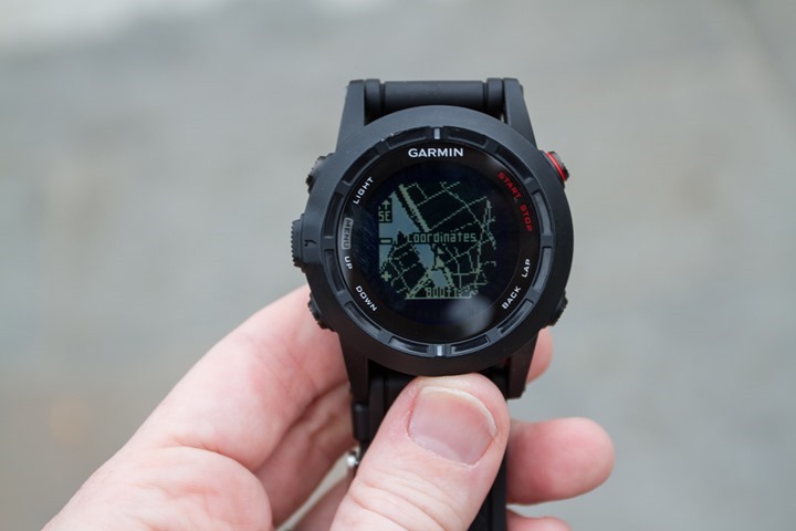 Garmin Fenix2 Navigation Waypoint Map