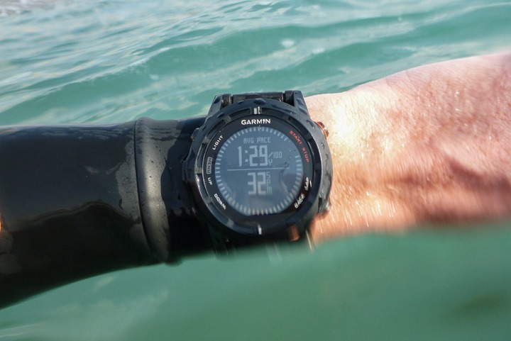 Garmin Fenix2 Openwater Swimming Pace Field