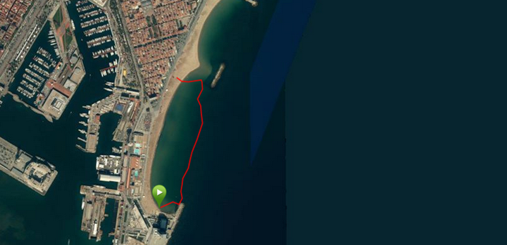 Garmin Fenix2 Openwater Swim Map