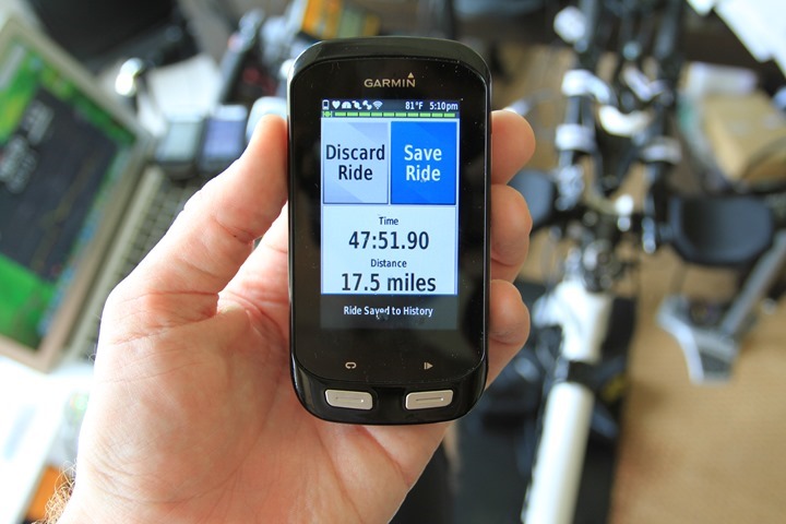 Great Cond Garmin Edge 1000 GPS Cycling Computer Touchscreen w/ Charging Cable 