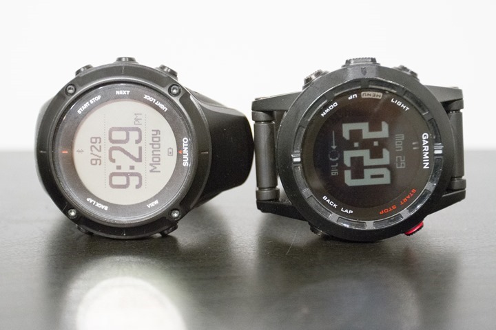 Suunto ambit3 peak cheap vs garmin fenix 3