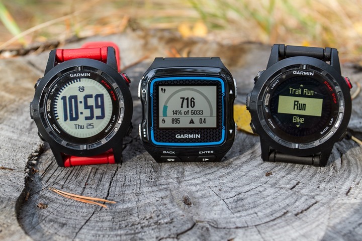 Garmin FR920XT to Fenix2 Size Comparison