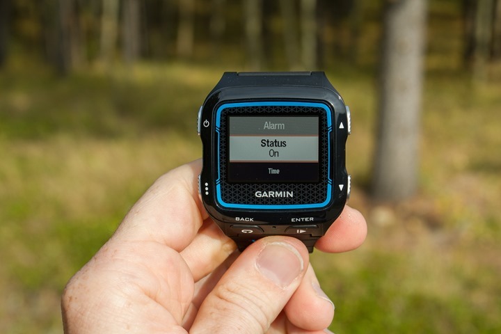 Garmin FR920XT - Alarm Clock