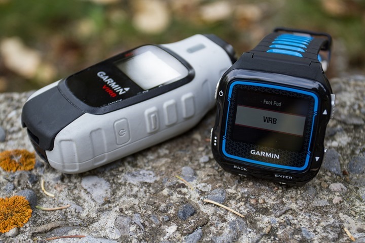 Garmin FR920XT - VIRB Control