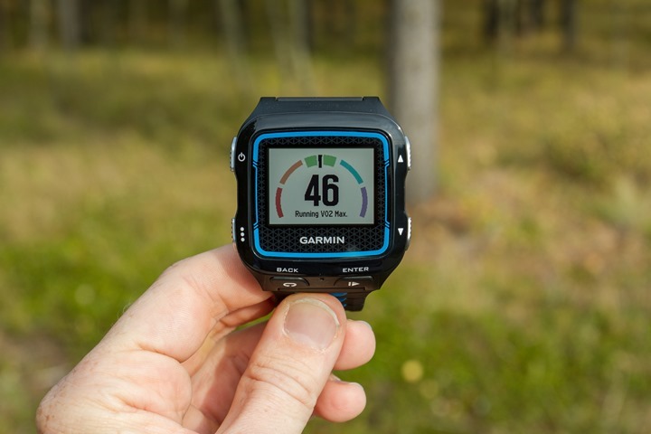 Garmin FR920XT - Running VO2Max