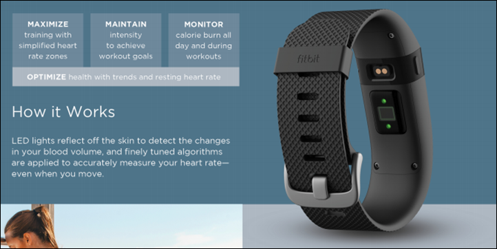 fitbit charge hr features