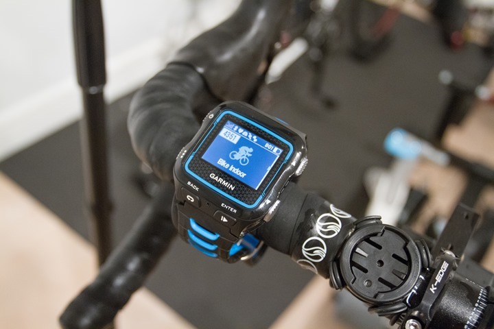 garmin watch indoor cycling