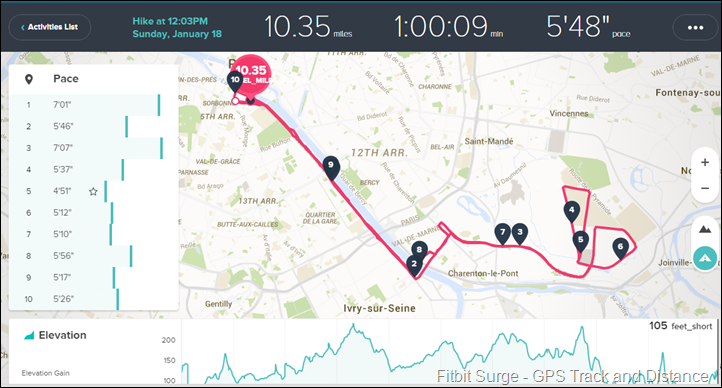 fitbit route tracker