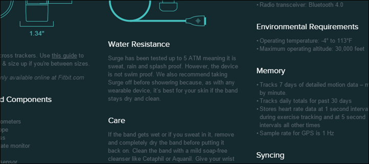 FITBIT-SURGE CẢM ÍCH-WATERPROOFSTATENT