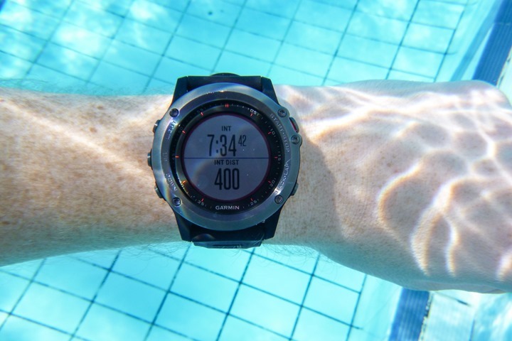 garmin fenix 3 pool swim