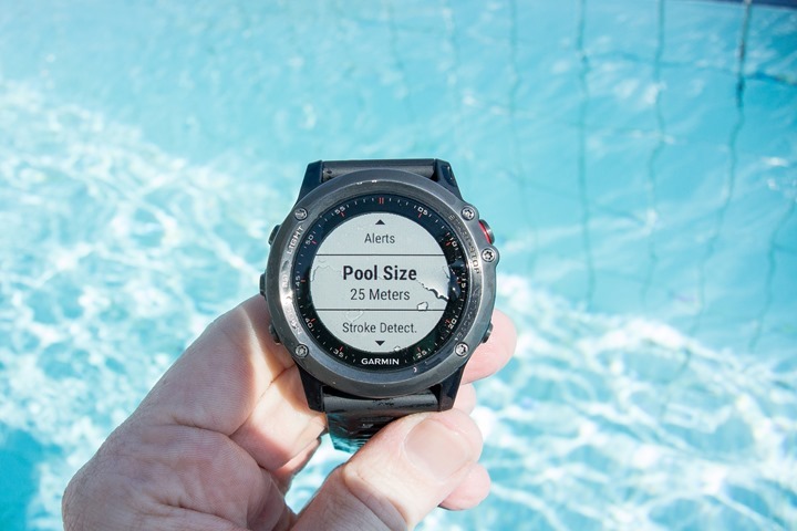 garmin fenix 3 pool swim