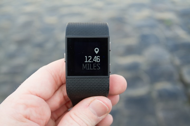 Fitbit-Surge-Distance Counter