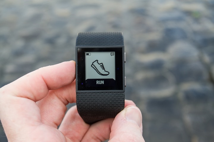 Fitbit-Surge tarafından koşan modu