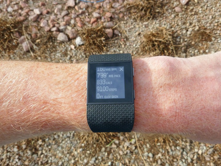 fitbit surge swimming