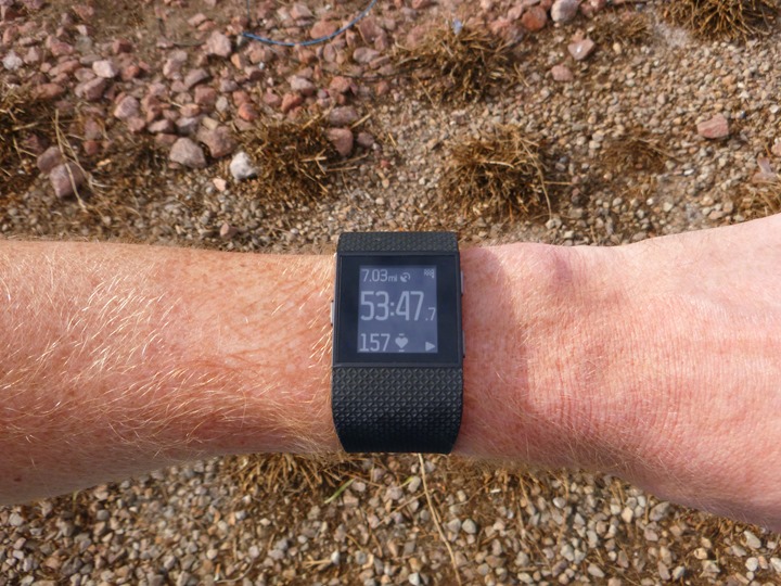 fitbit surge swimming