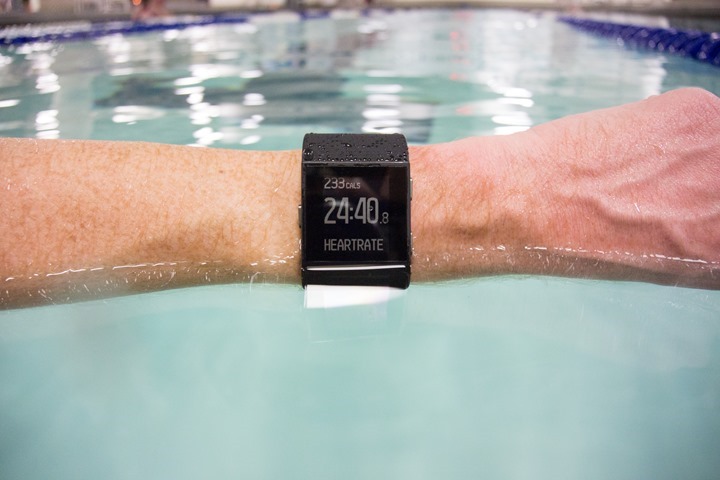 fitbit for swimming and running