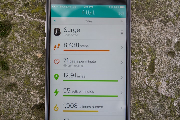 Uygulama ile Fitbit-Curge