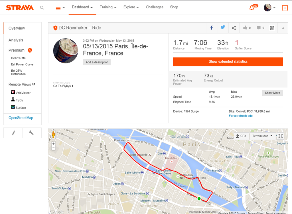 strava and fitbit charge 3