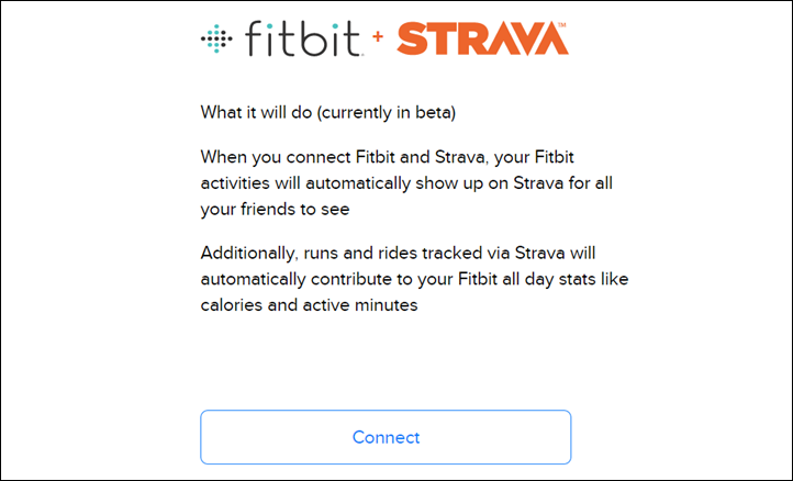 fitbit and strava integration