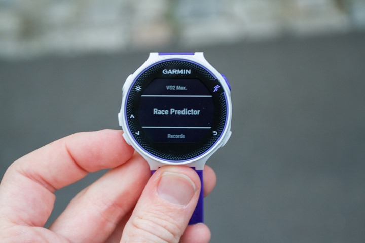 Garmin-FR230-Race-Predictor