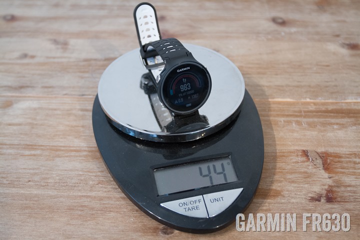 Garmin-FR630-Weight