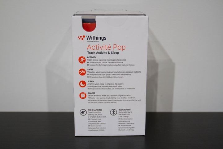 Withings pop outlet battery