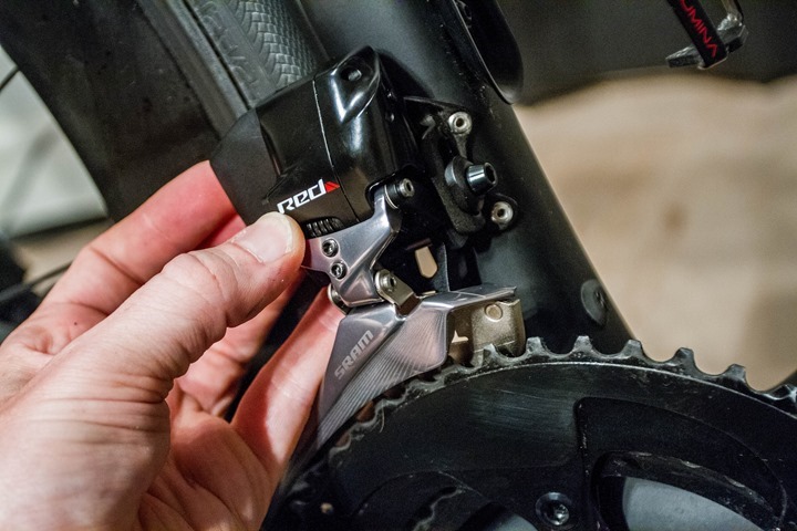 sram front derailleur limit screws