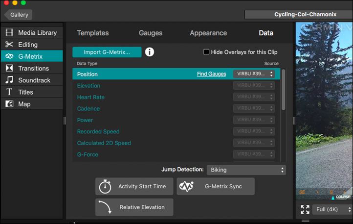 garmin virb edit computer specs