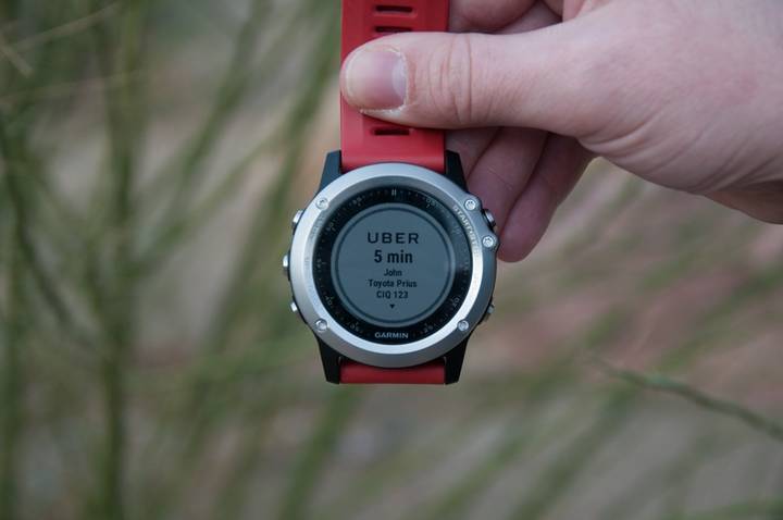 to 5 up how fenix power other  IQ Connect Uber DC launches and  Apps ETA Garmin