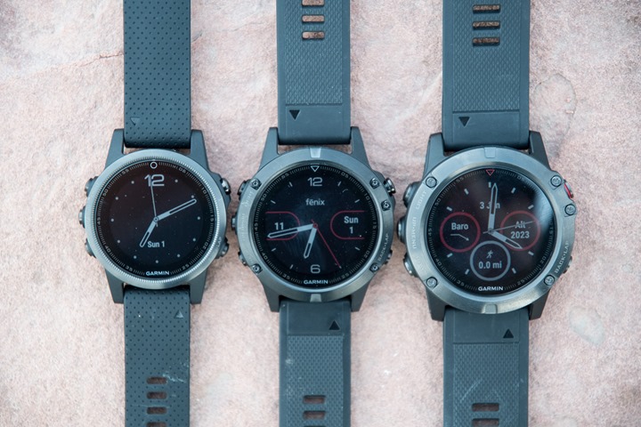 garmin fenix 5 versus 5s