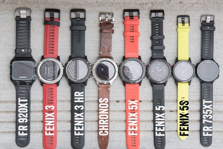 fenix 5 versions