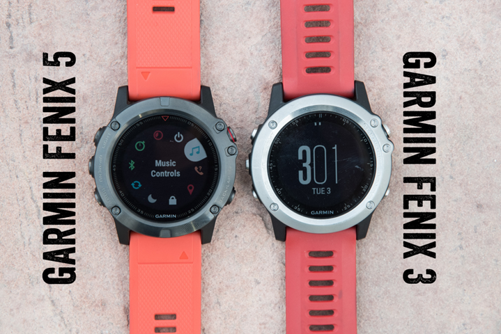 compare fenix 3 and fenix 5