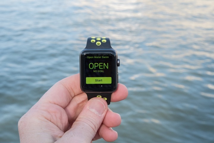 apple watch for open water swimming