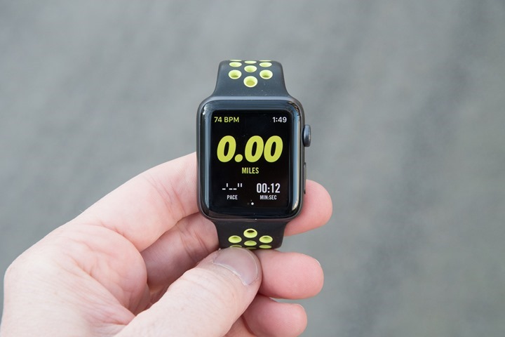 nike run club apple watch display