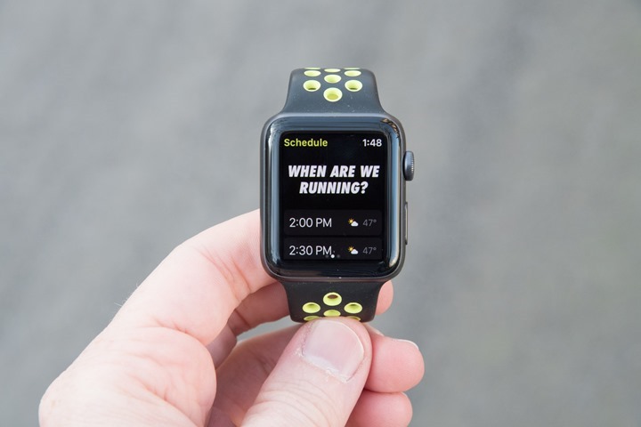 nike plus run club apple watch