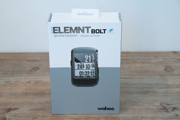 wahoo elemnt bolt what's in the box